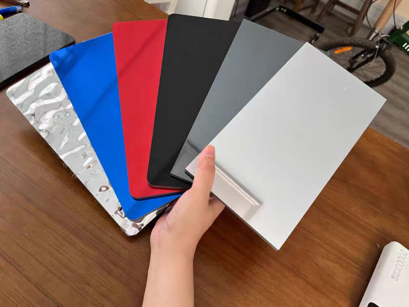 Metal finish wall panel design 6