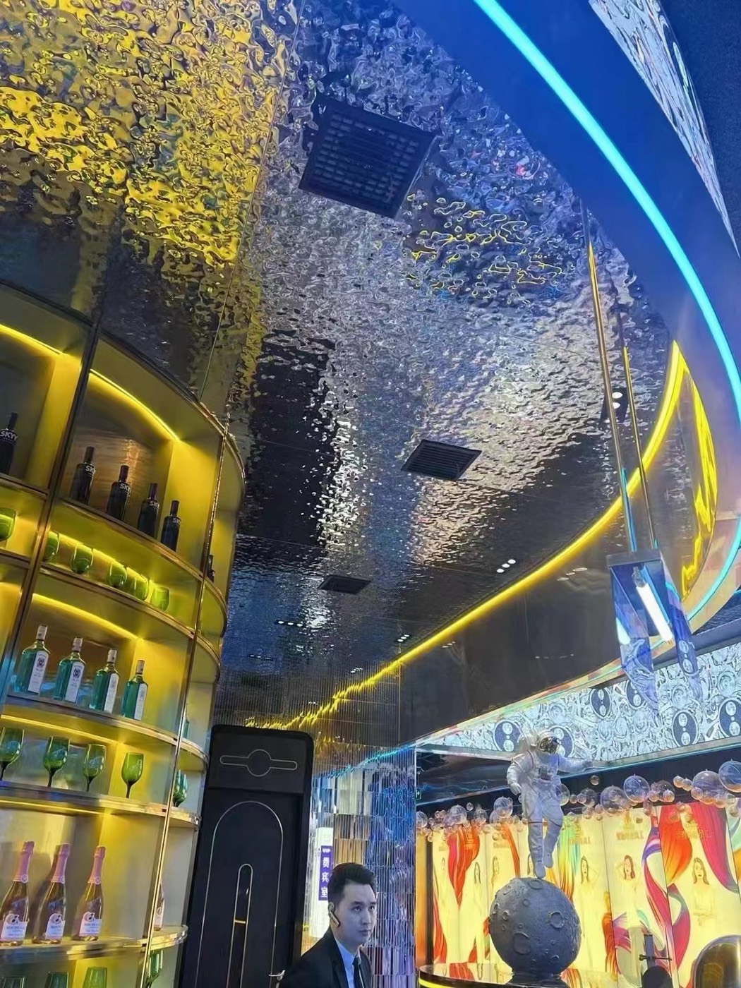 Metal finish wall panel design 36