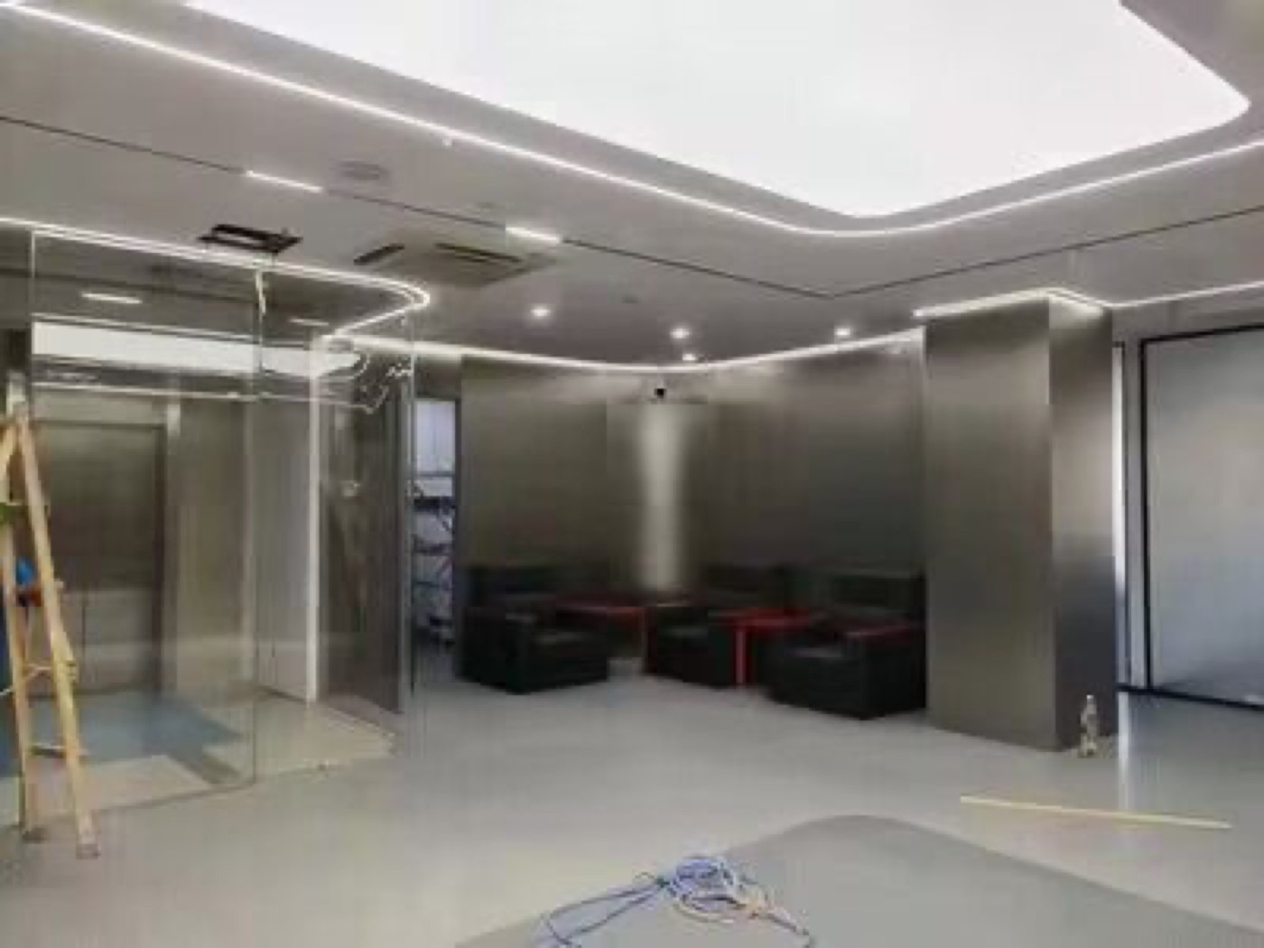 Metal finish wall panel design 46