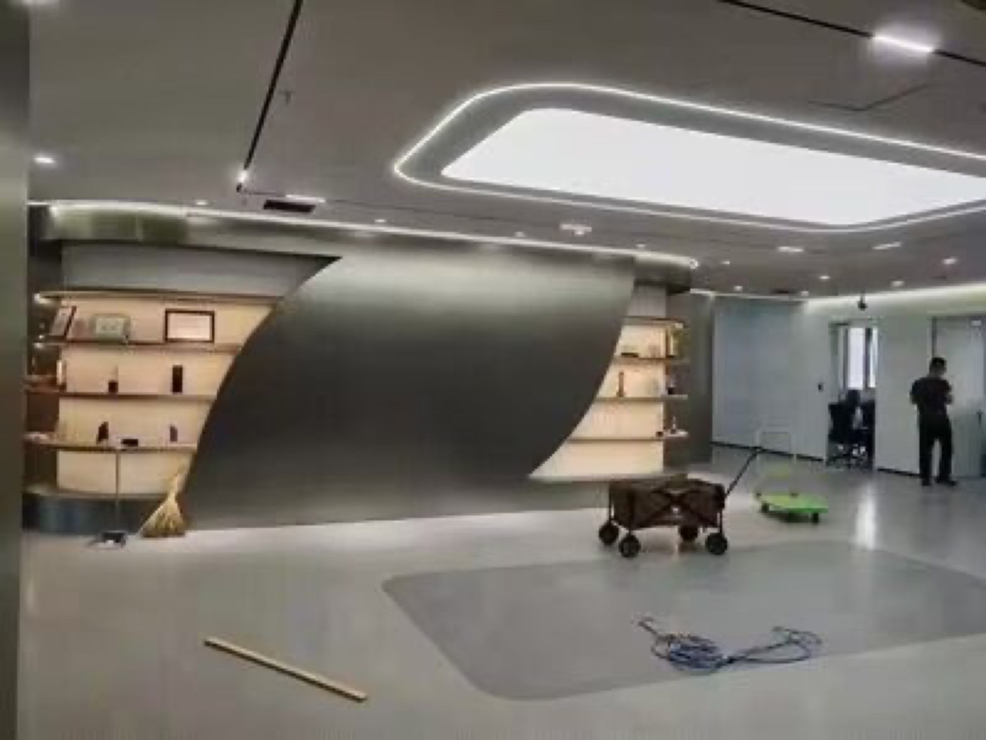 Metal finish wall panel design 48