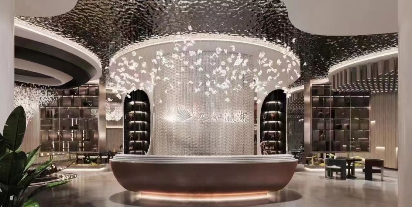 Metal finish wall panel design 52
