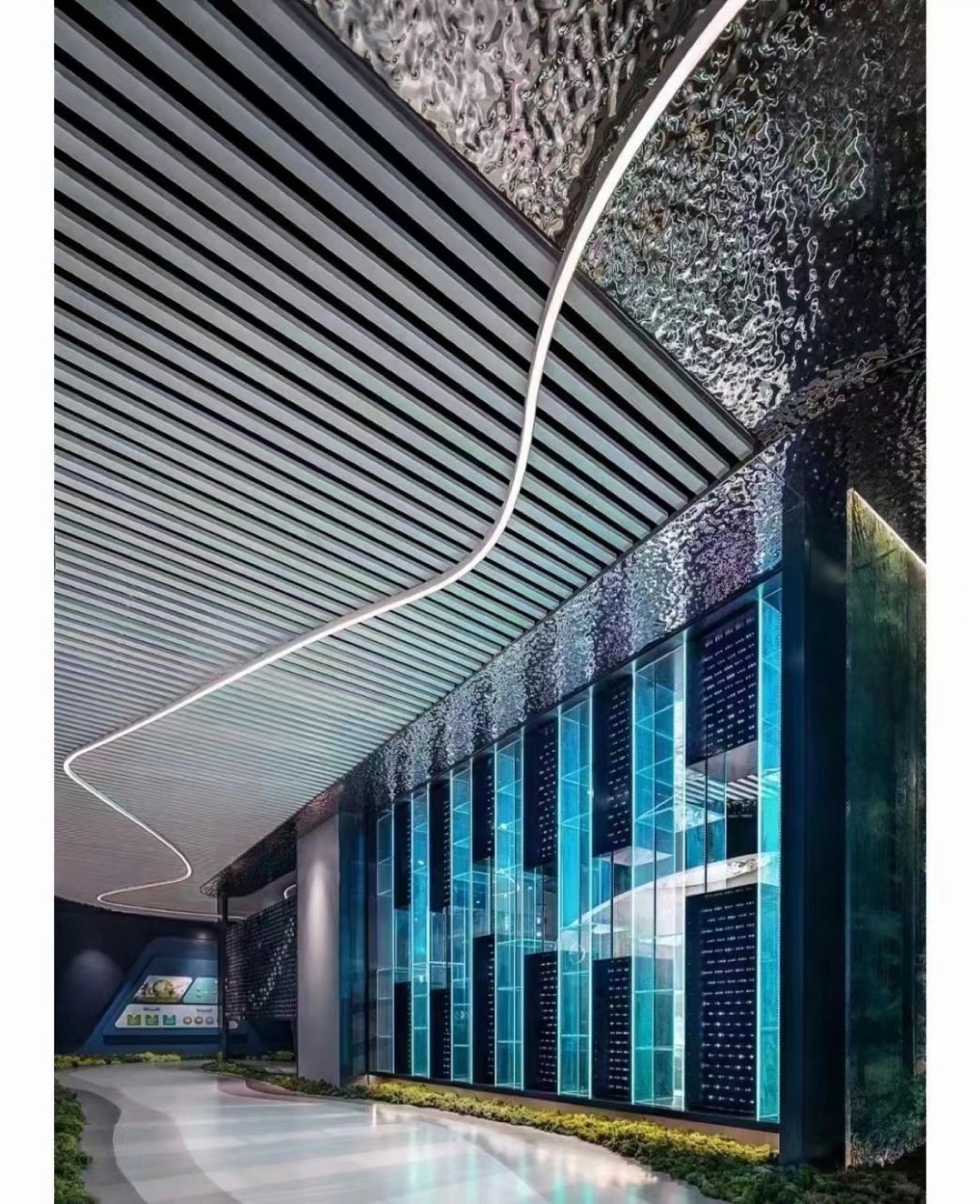 Metal finish wall panel design 53