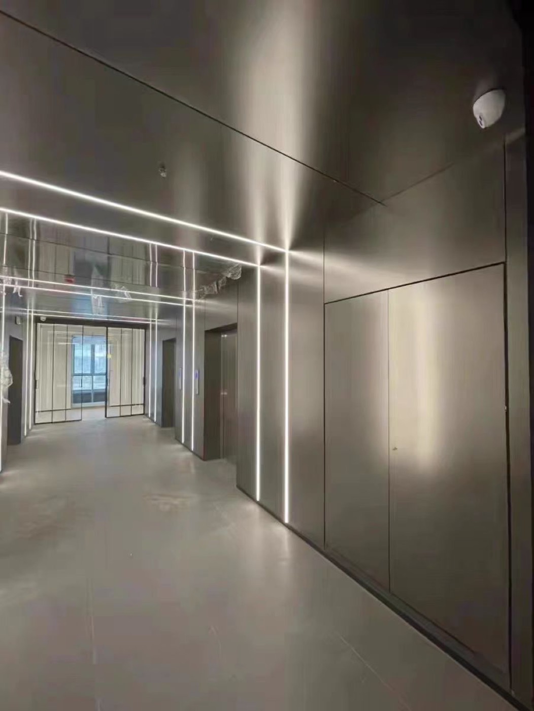 Metal finish wall panel design 61