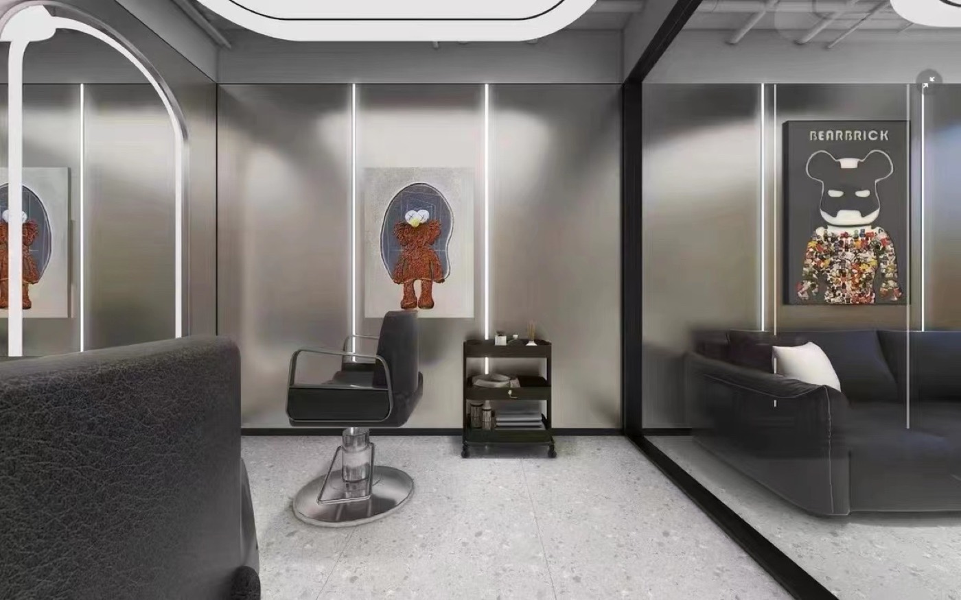 Metal finish wall panel design 62
