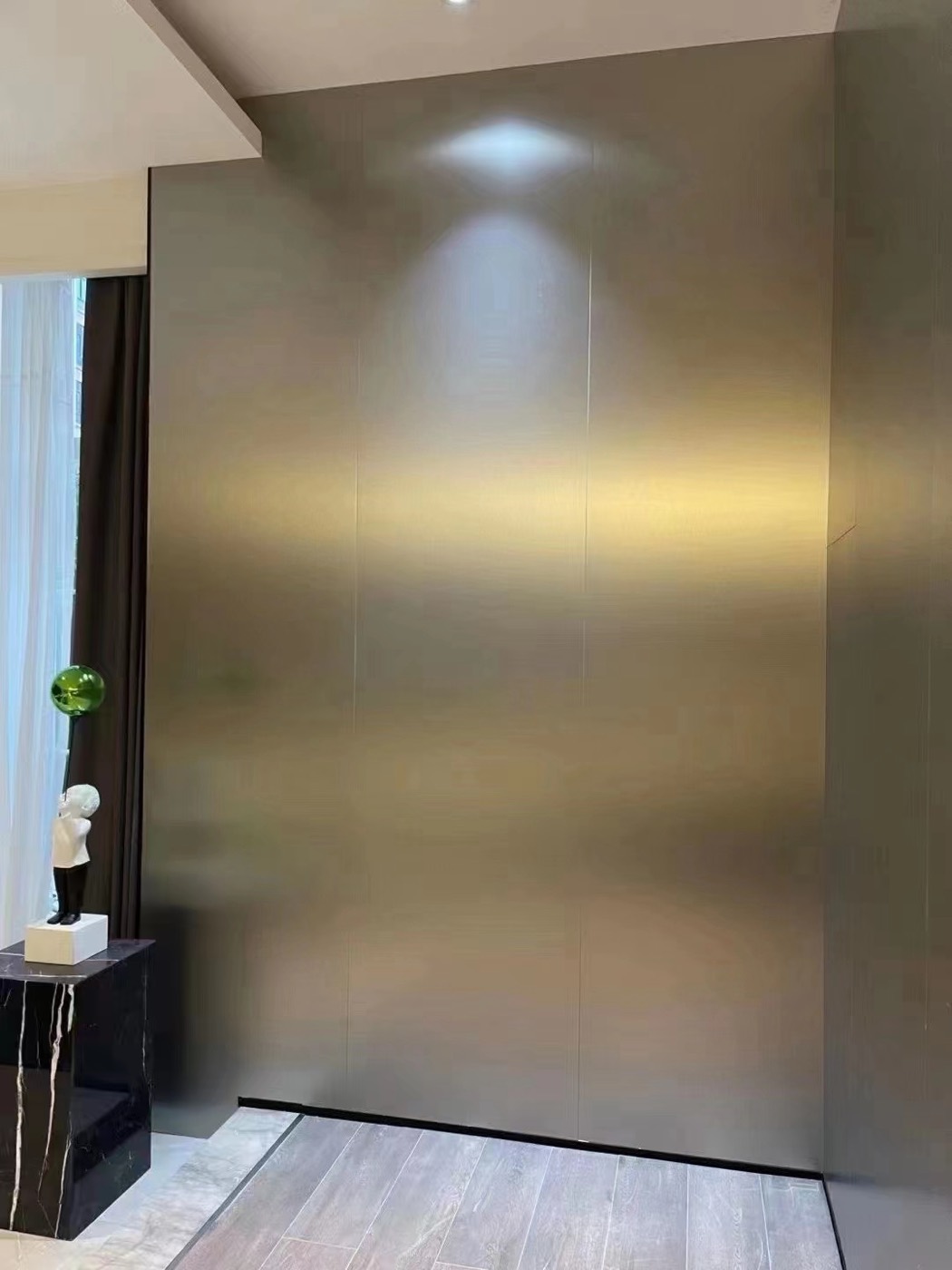 Metal finish wall panel design 69