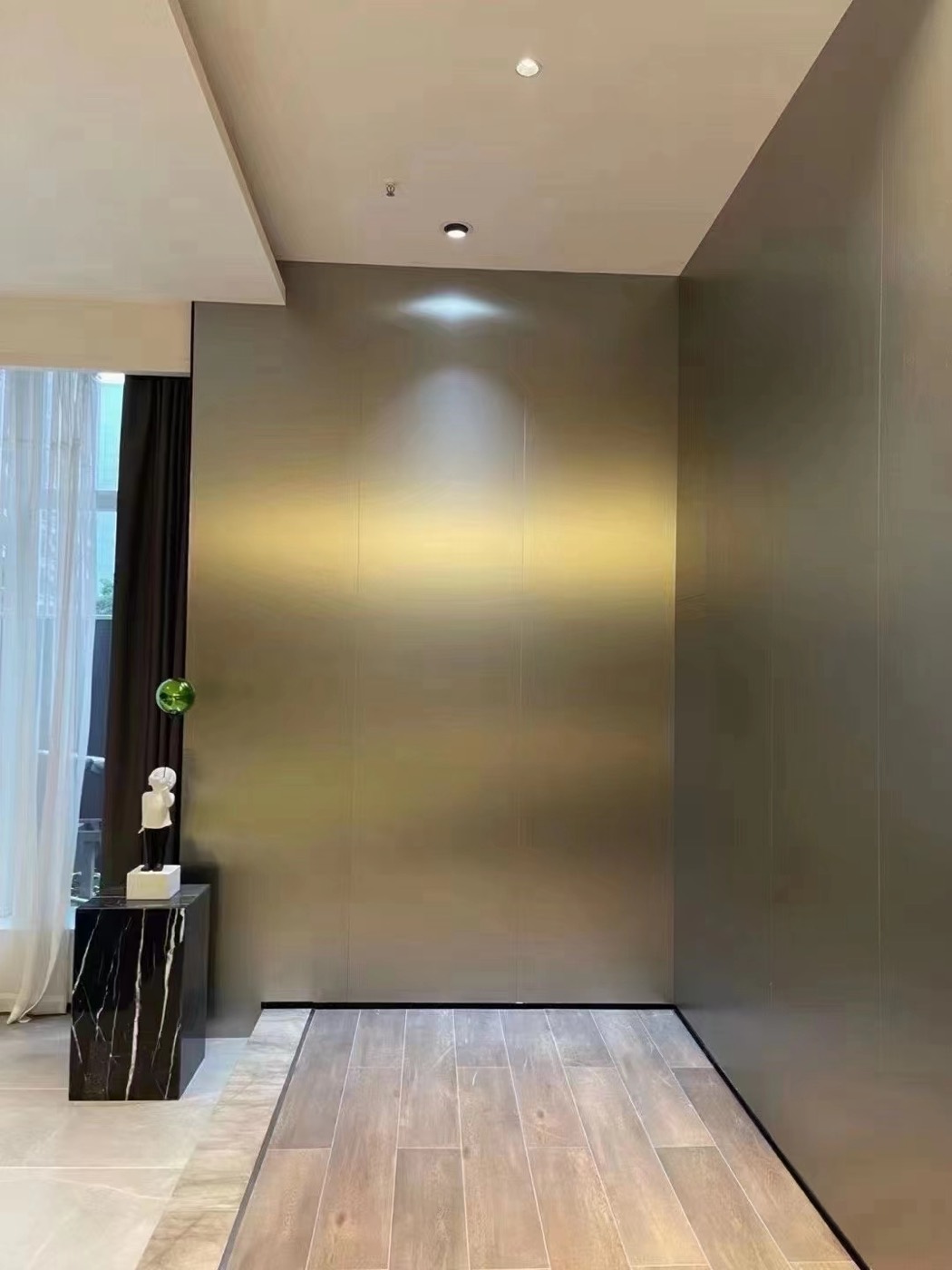 Metal finish wall panel design 70