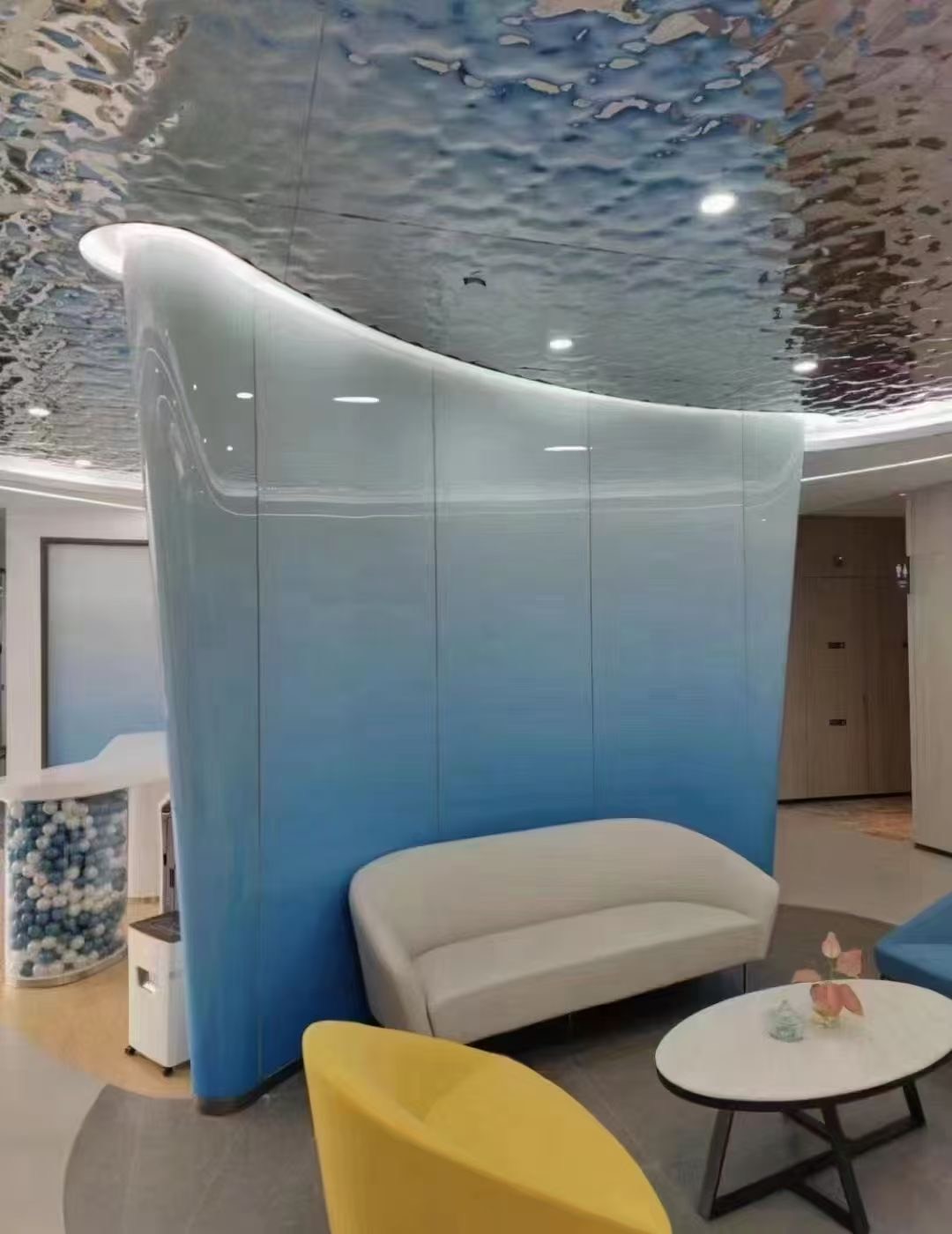 Mirror finish wall panel design 67