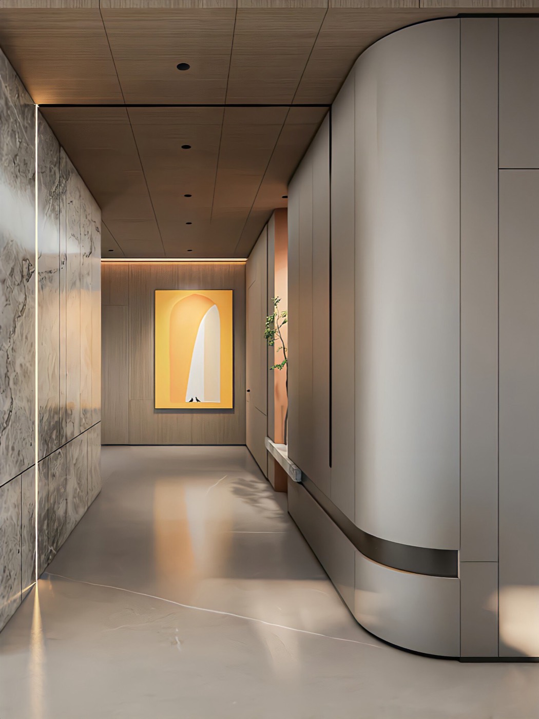 Skin-touch matte wall panel design 5