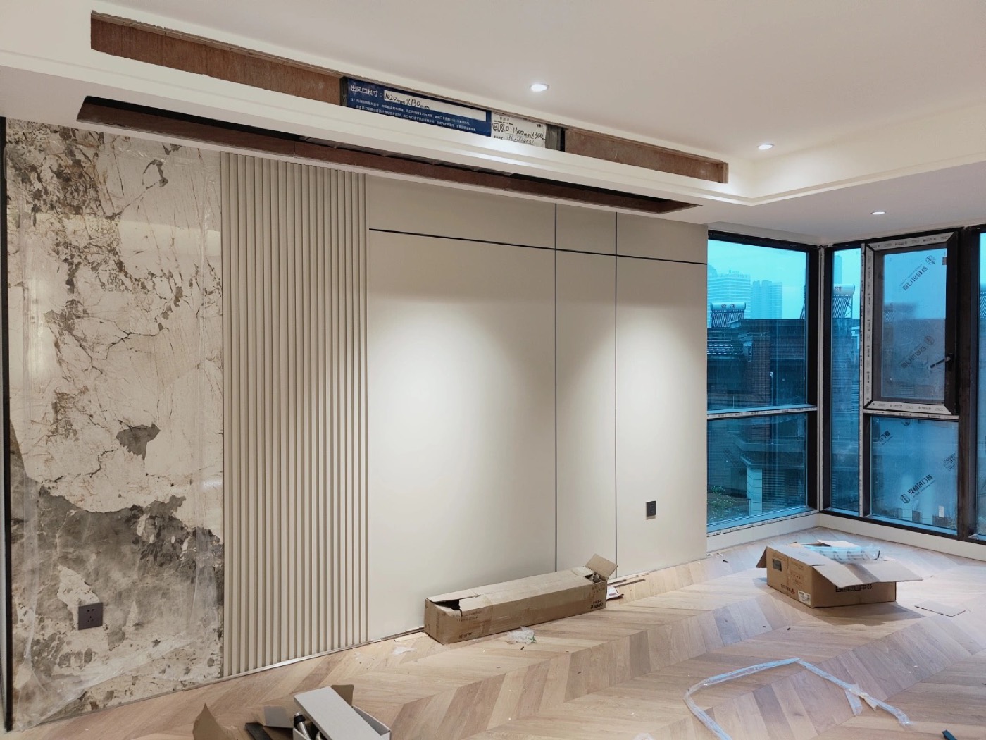 Skin-touch matte wall panel design 26