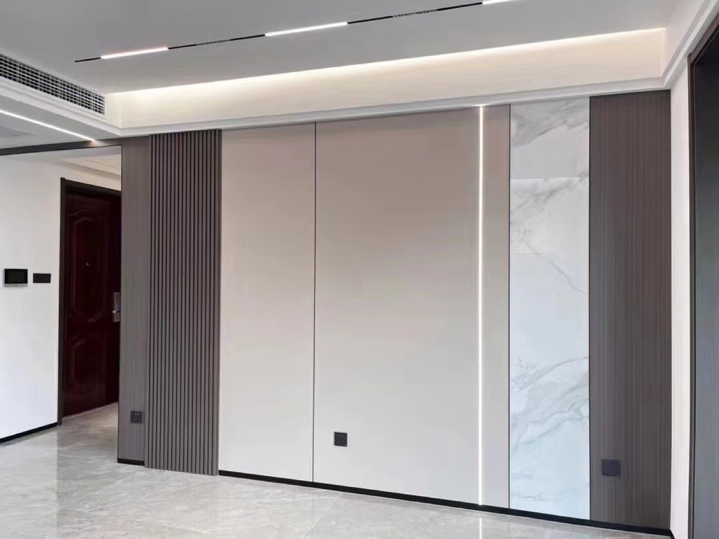 Skin-touch matte wall panel design 43