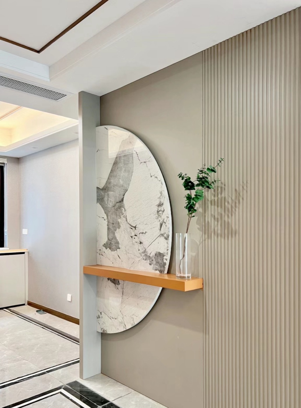 Skin-touch matte wall panel design 55