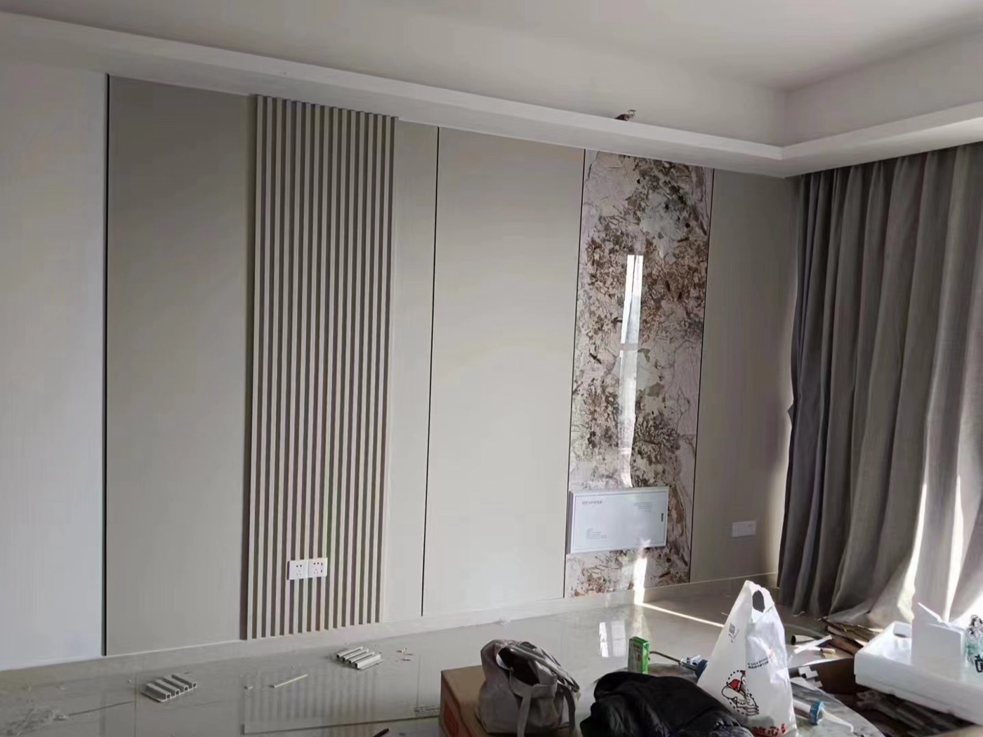 Skin-touch matte wall panel design 57