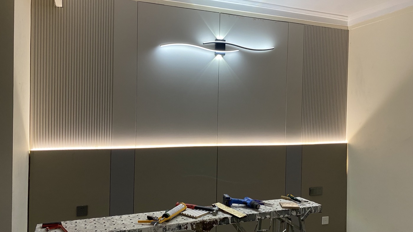 Skin-touch matte wall panel design 65