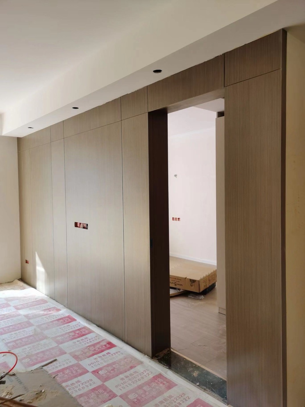 Wood grain wall panel design 45