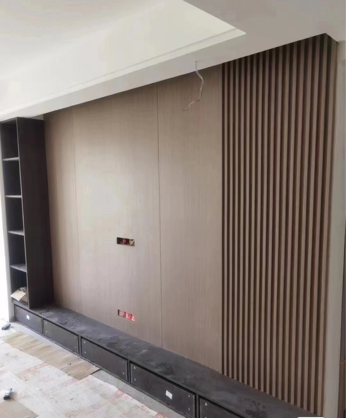 Wood grain wall panel design 57