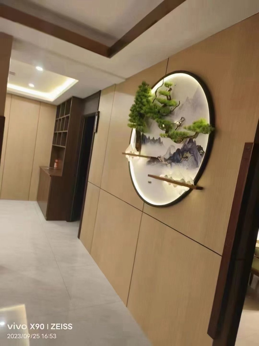 Wood grain wall panel design 64